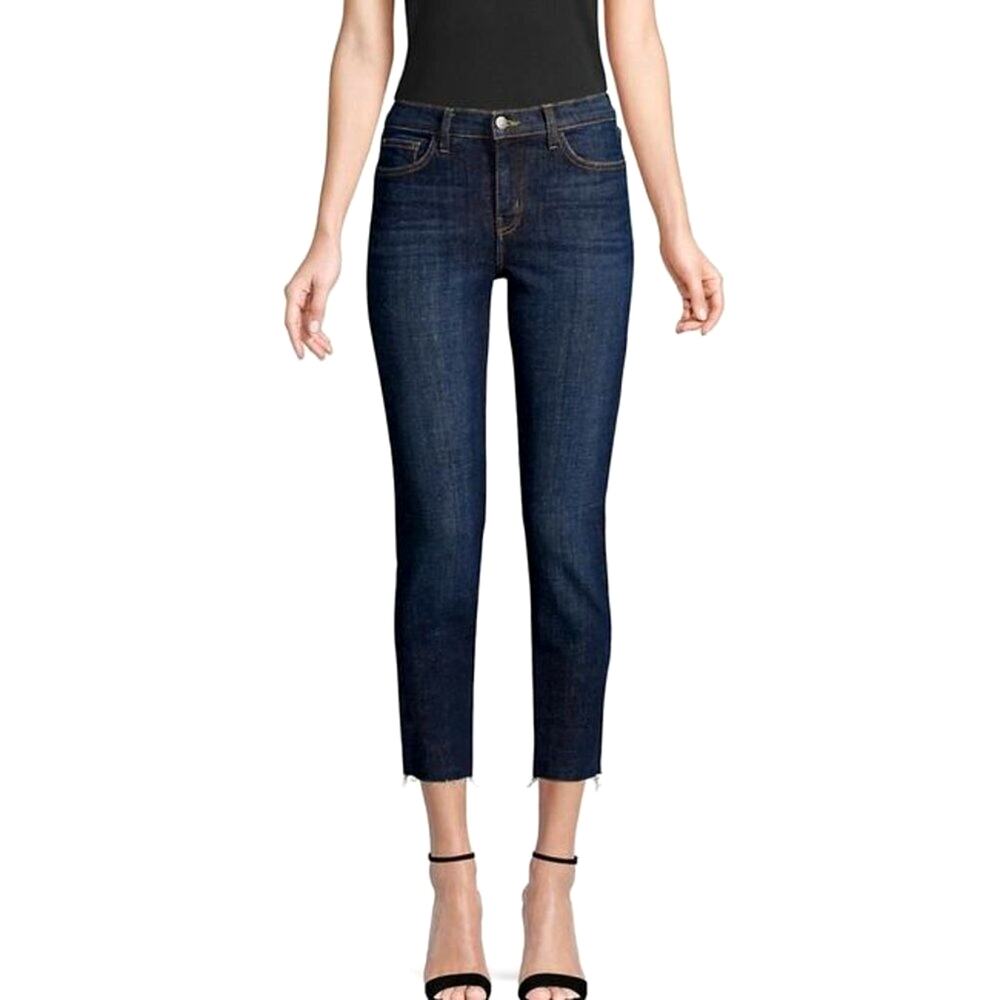 L'AGENCE El Matador High Rise Raw Hem Jeans in Bruno Wash 24